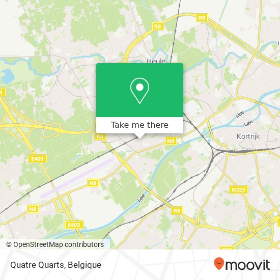Quatre Quarts, Heulsestraat 70 8501 Kortrijk kaart