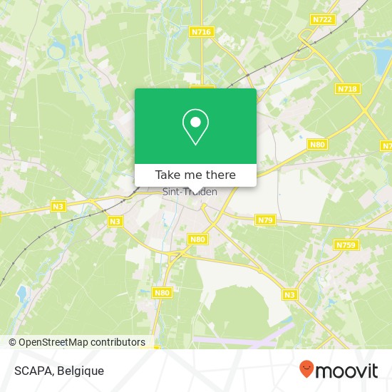 SCAPA, Luikerstraat 27 3800 Sint-Truiden kaart