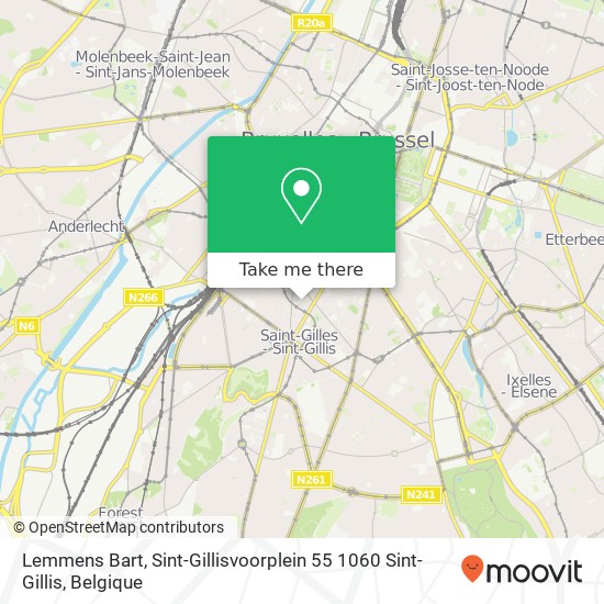 Lemmens Bart, Sint-Gillisvoorplein 55 1060 Sint-Gillis kaart