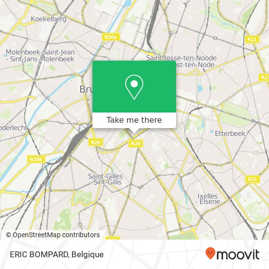 ERIC BOMPARD, Waterloolaan 57 1000 Brussel kaart