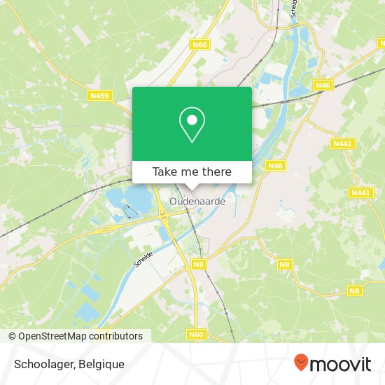 Schoolager, Hoogstraat 27 9700 Oudenaarde kaart