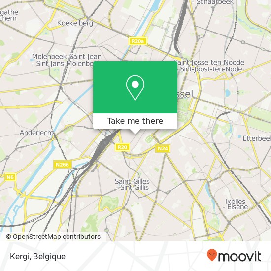 Kergi, Rue Blaes 159 1000 Bruxelles kaart