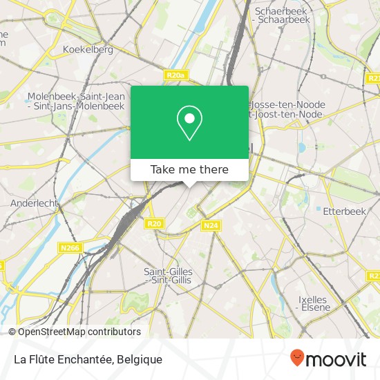 La Flûte Enchantée, Rue Haute 63 1000 Brussel kaart