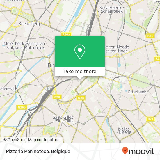 Pizzeria Paninoteca, Sint-Annastraat 1000 Brussel kaart
