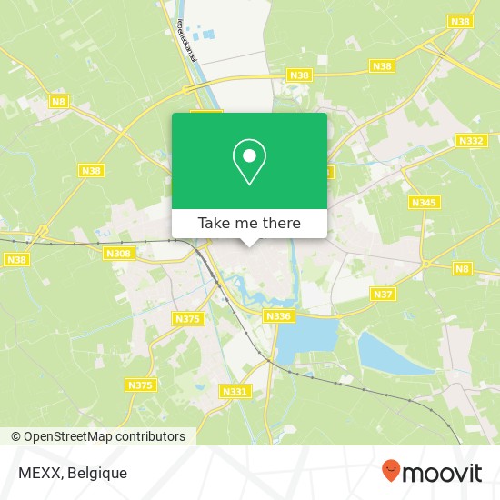 MEXX, Boterstraat 13 8900 Ieper kaart