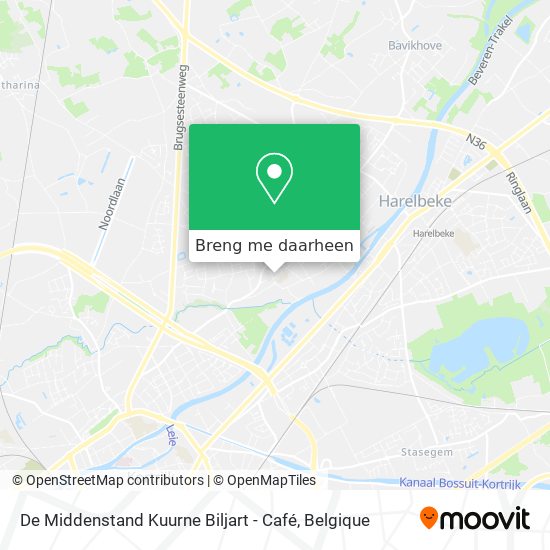 De Middenstand Kuurne Biljart - Café kaart