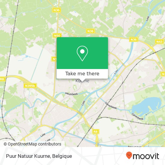 Puur Natuur Kuurne, Koningin Elisabethstraat 12 8520 Kuurne kaart