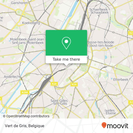 Vert de Gris, Rue des Alexiens 63 1000 Brussel kaart