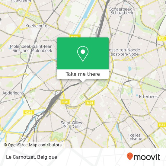 Le Carnotzet, Hoogstraat 16 1000 Brussel kaart