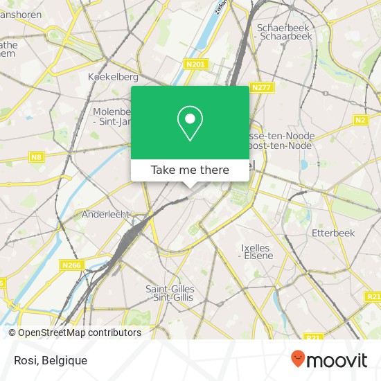 Rosi, Rue des Alexiens 61 1000 Brussel kaart