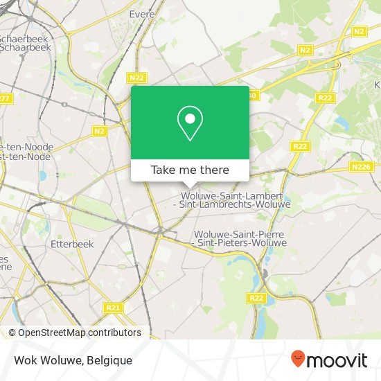 Wok Woluwe, Avenue Georges Henri 241 1200 Sint-Lambrechts-Woluwe kaart