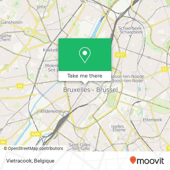 Vietracook, Rue Jules van Praet 7 1000 Bruxelles kaart