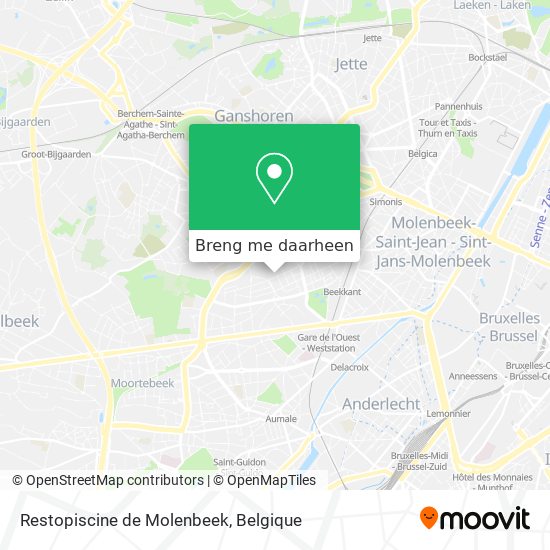 Restopiscine de Molenbeek kaart