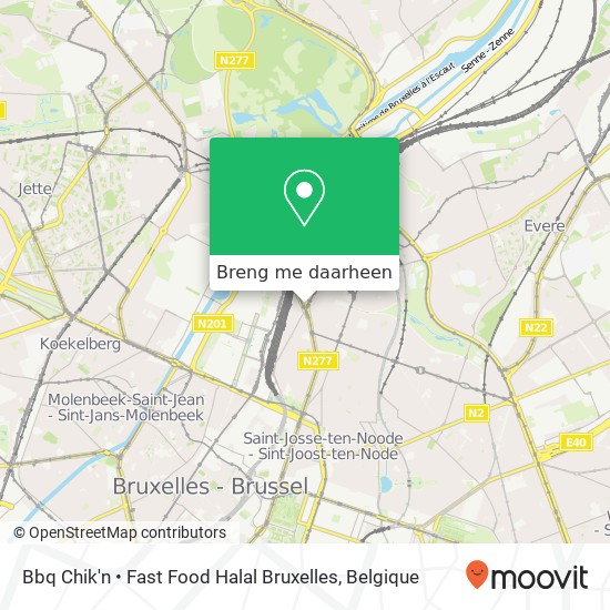 Bbq Chik'n • Fast Food Halal Bruxelles kaart