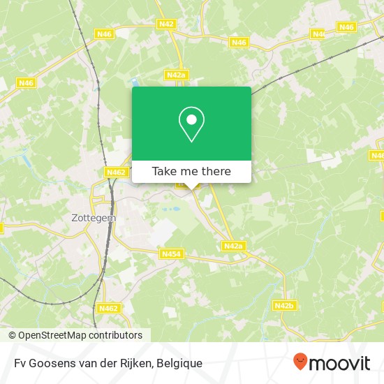 Fv Goosens van der Rijken, Gentse Steenweg 124 9620 Zottegem kaart