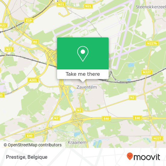 Prestige, Hoogstraat 62 1930 Zaventem kaart