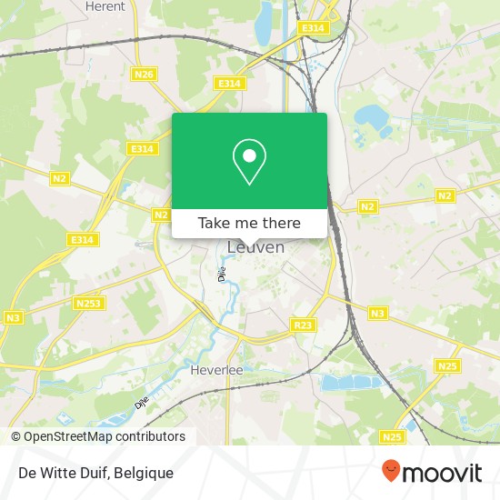 De Witte Duif, Kortestraat 6 3000 Leuven kaart