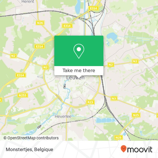 Monstertjes, Savoyestraat 3 3000 Leuven kaart