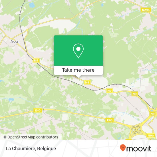 La Chaumière, Brusselsesteenweg 400 1730 Asse kaart