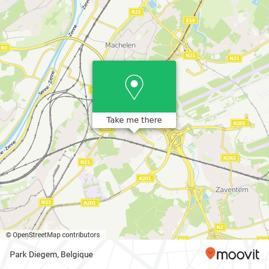 Park Diegem, Corneel de Ceusterstraat 2 1831 Machelen kaart