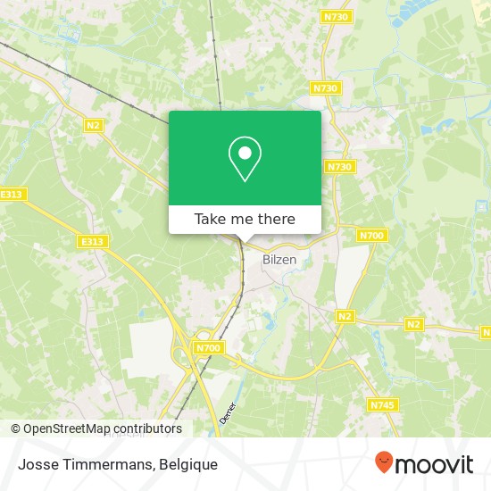 Josse Timmermans, Sint-Lambertuslaan 46 3740 Bilzen kaart