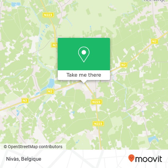 Nivàs, Gouden Kruispunt 96 3390 Tielt-Winge kaart