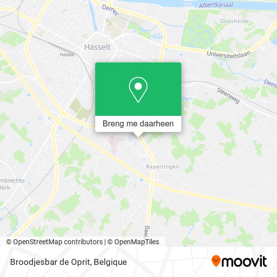 Broodjesbar de Oprit kaart