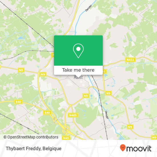Thybaert Freddy, Grote Markt 8 9300 Aalst kaart