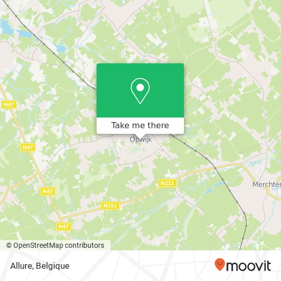 Allure, Kattestraat 9 1745 Opwijk kaart