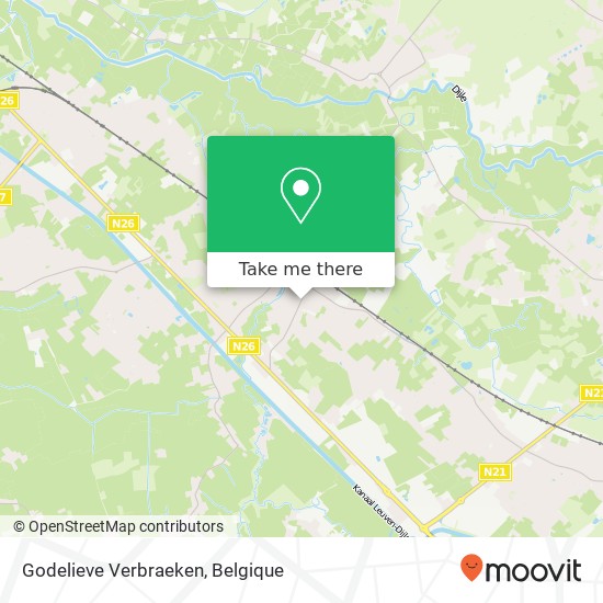 Godelieve Verbraeken, Beringstraat 25 3190 Boortmeerbeek kaart