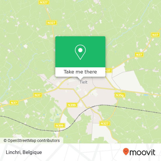 Linchri, Bruggestraat 22 8700 Tielt kaart