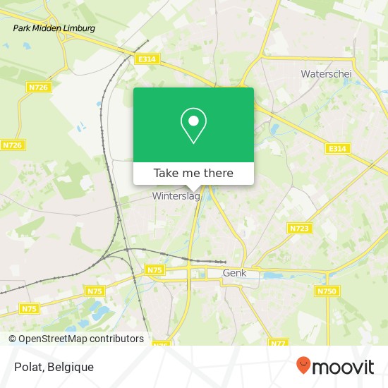 Polat, Vennestraat 146 3600 Genk kaart