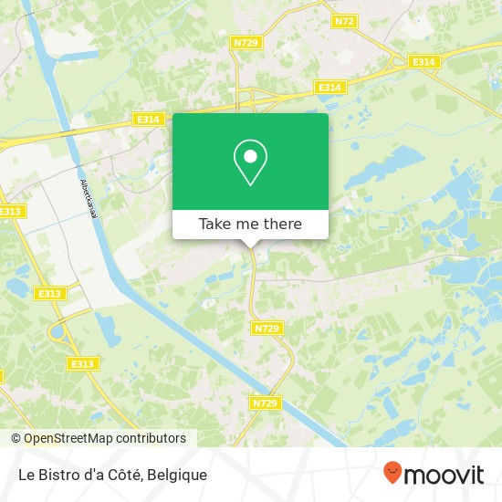 Le Bistro d'a Côté, Sint-Jobstraat 83 3550 Heusden-Zolder kaart