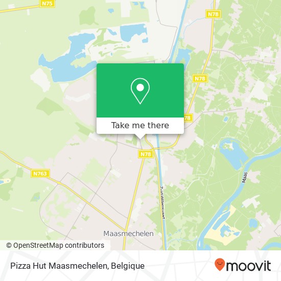 Pizza Hut Maasmechelen, Koninginnelaan 3630 Maasmechelen kaart
