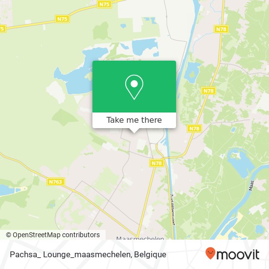 Pachsa_ Lounge_maasmechelen, Kruindersweg 9 3630 Maasmechelen kaart