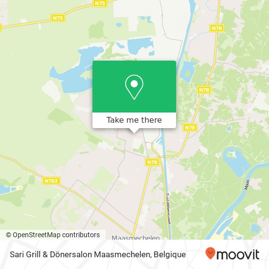 Sari Grill & Dönersalon Maasmechelen, Kruindersweg 37 3630 Maasmechelen kaart
