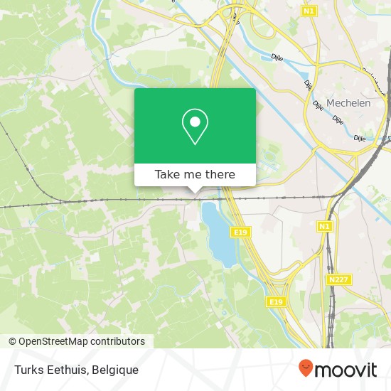 Turks Eethuis, Gemeentestraat 52 2811 Mechelen kaart