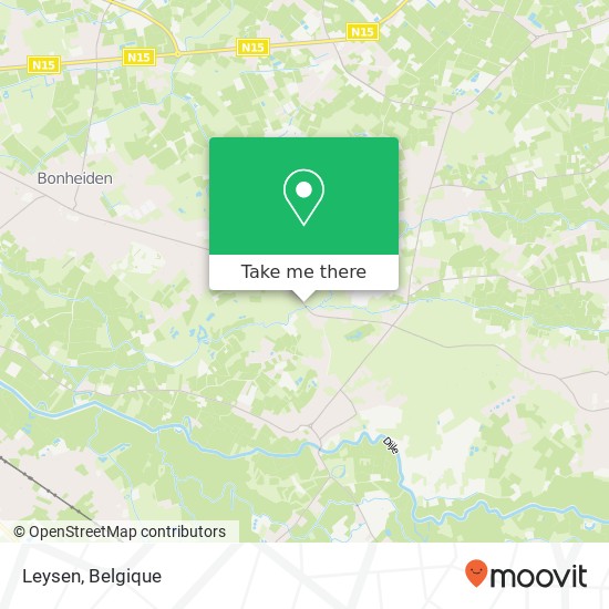 Leysen, Rijmenamseweg 167 2820 Bonheiden kaart