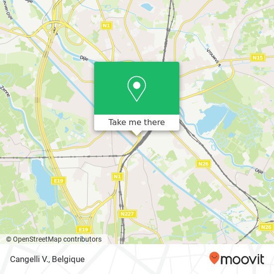 Cangelli V., Leopoldstraat 96 2800 Mechelen kaart