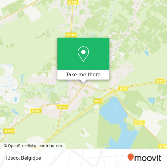 IJsco, Hoogstraat 1 3665 As kaart