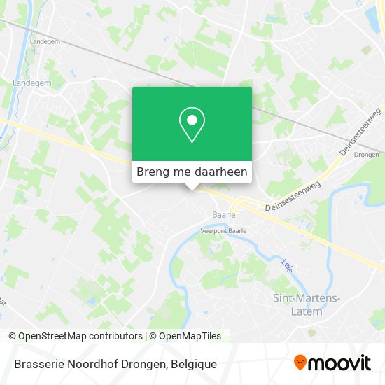 Brasserie Noordhof Drongen kaart