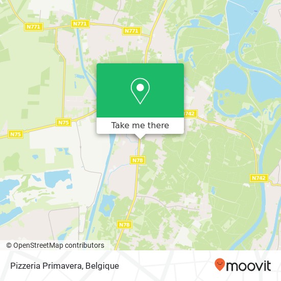 Pizzeria Primavera, Rijksweg 171 3650 Dilsen-Stokkem kaart