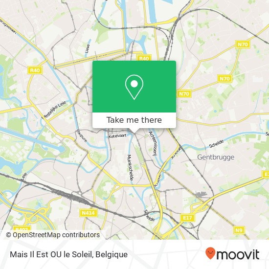 Mais Il Est OU le Soleil, Vlaanderenstraat 80 9000 Gent kaart