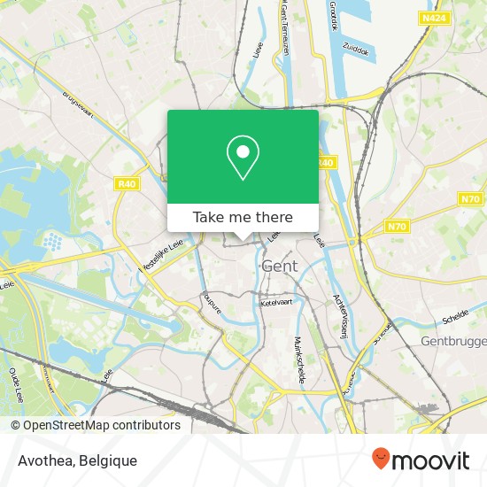 Avothea, Burgstraat 9000 Gent kaart