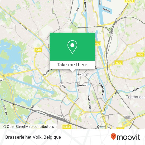 Brasserie het Volk, Poel 7 9000 Gent kaart