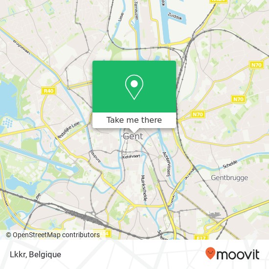 Lkkr, Botermarkt 6 9000 Gent kaart