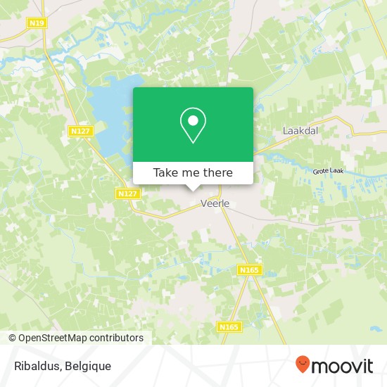 Ribaldus, De Hoge Hegge 12 2431 Laakdal kaart