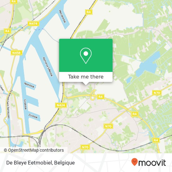 De Bleye Eetmobiel, Meerhoutstraat 23 9041 Gent kaart