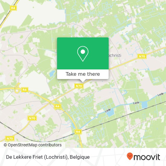 De Lekkere Friet (Lochristi), Antwerpse Steenweg 88A 9080 Lochristi kaart