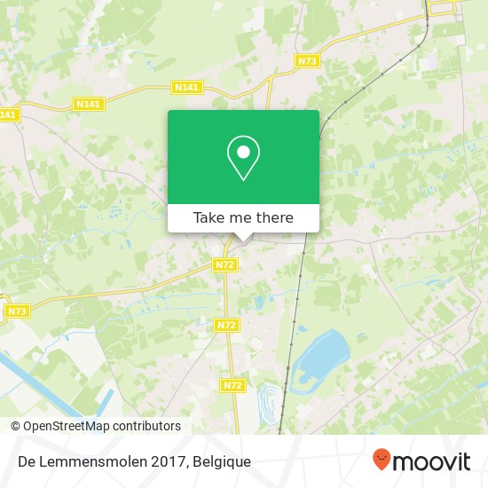 De Lemmensmolen 2017, Burgemeester Heymansplein 3581 Beringen kaart